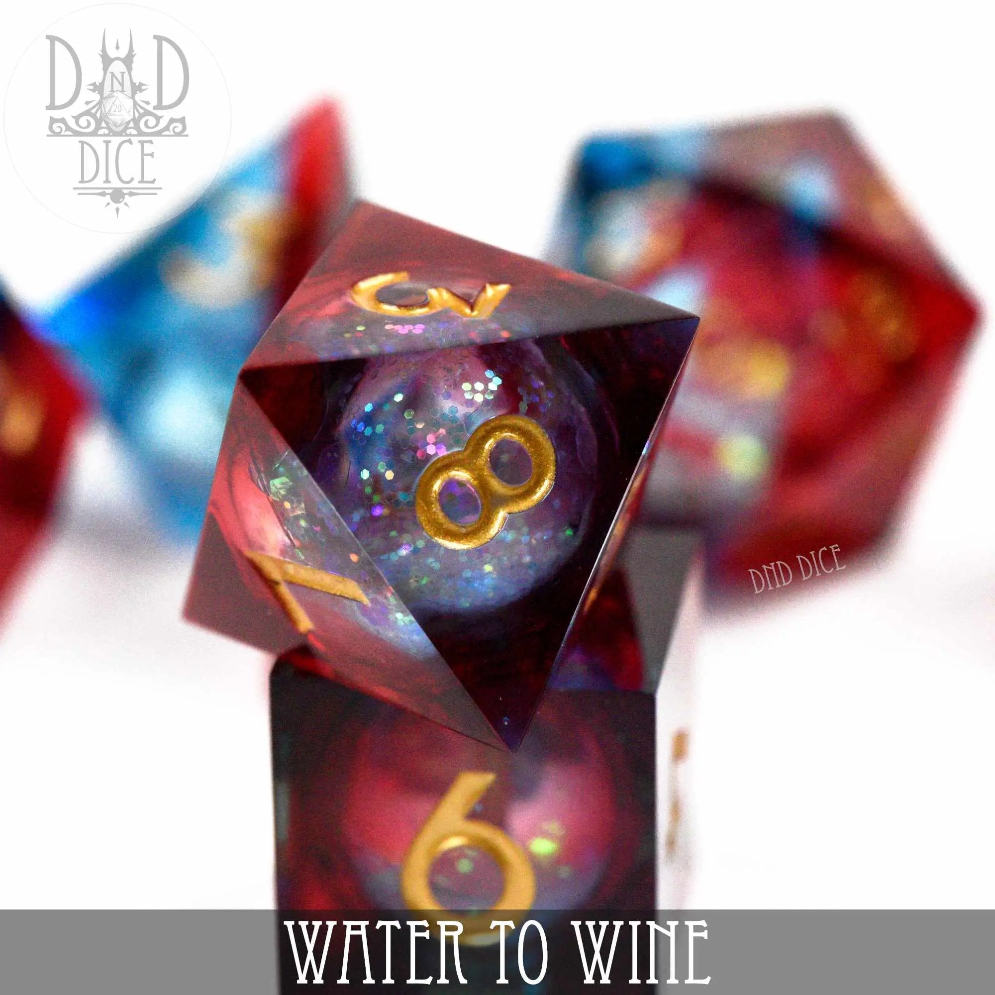 Water to Wine Liquid Core Dice Set by DNDDICE.COM
