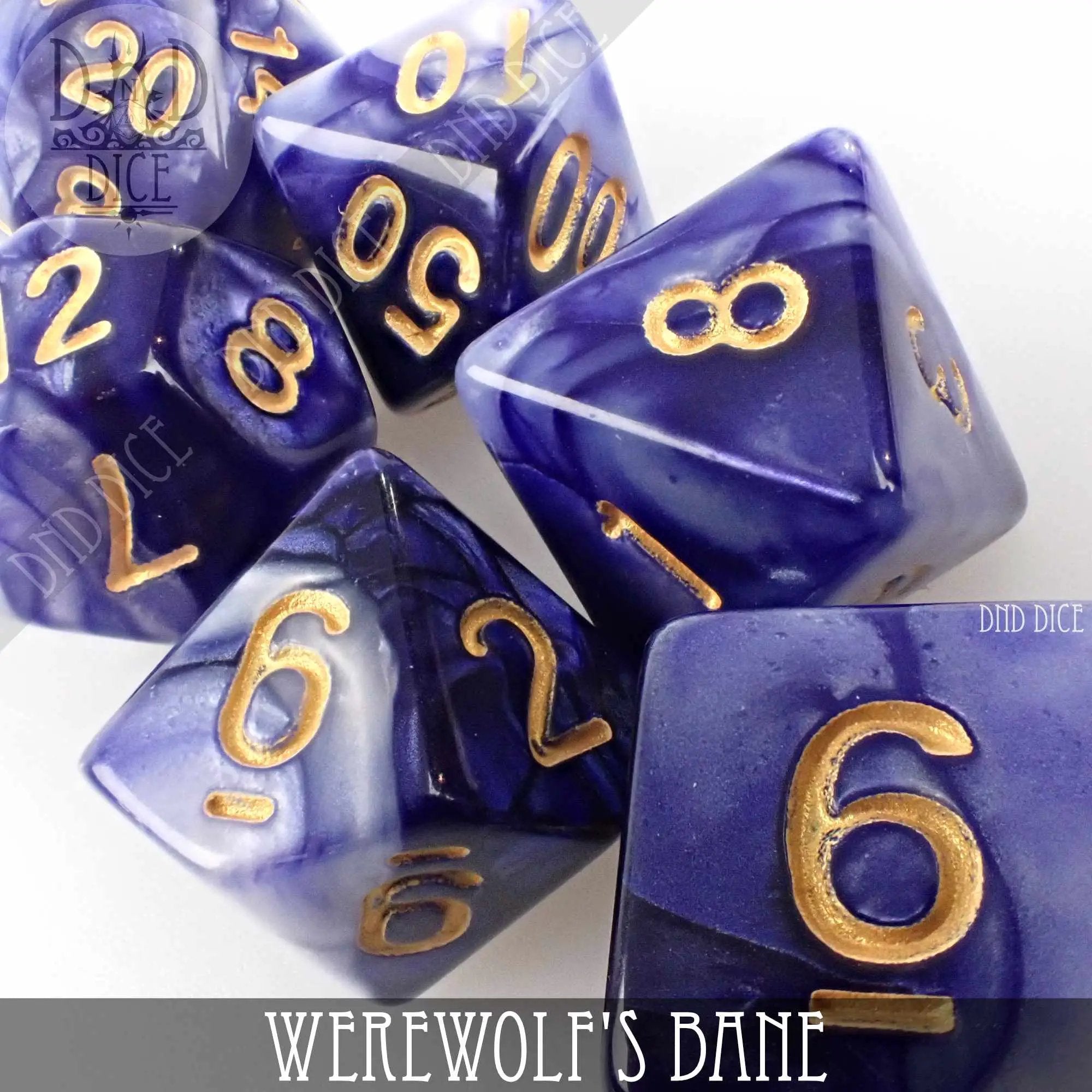Werewolf's Bane Dice Set by DNDDICE.COM