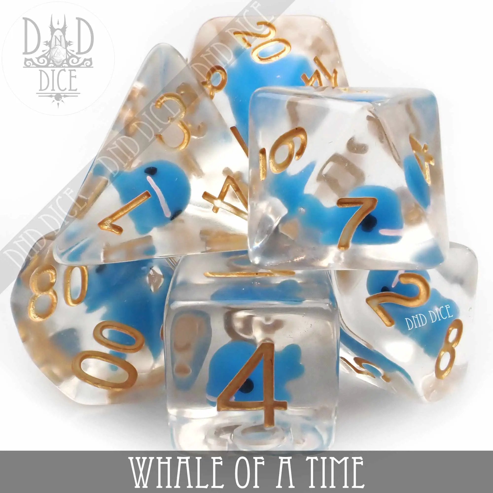 Whale of a Time Dice Set by DNDDICE.COM