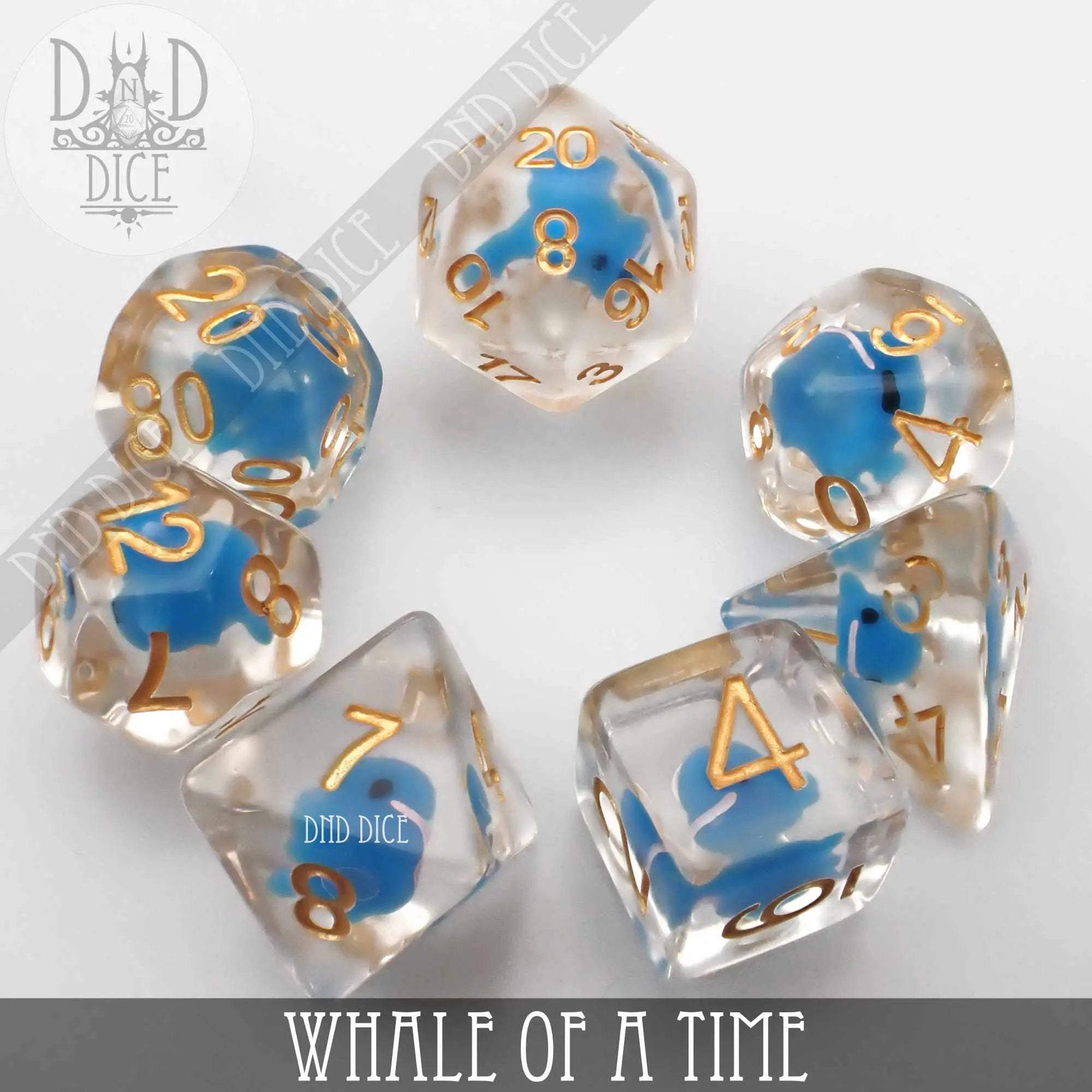 Whale of a Time Dice Set by DNDDICE.COM