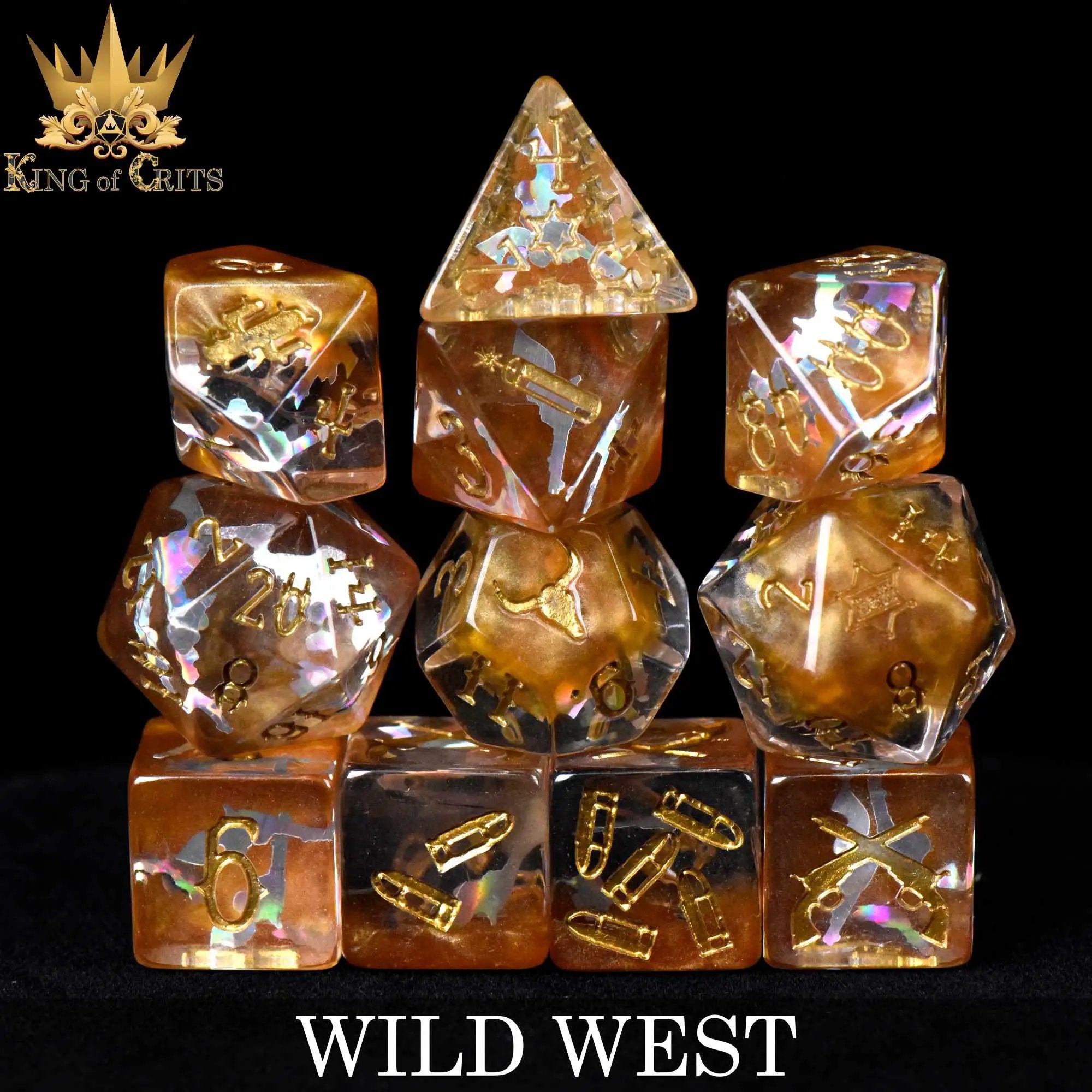 Wild West 11 Dice Set by DNDDICE.COM