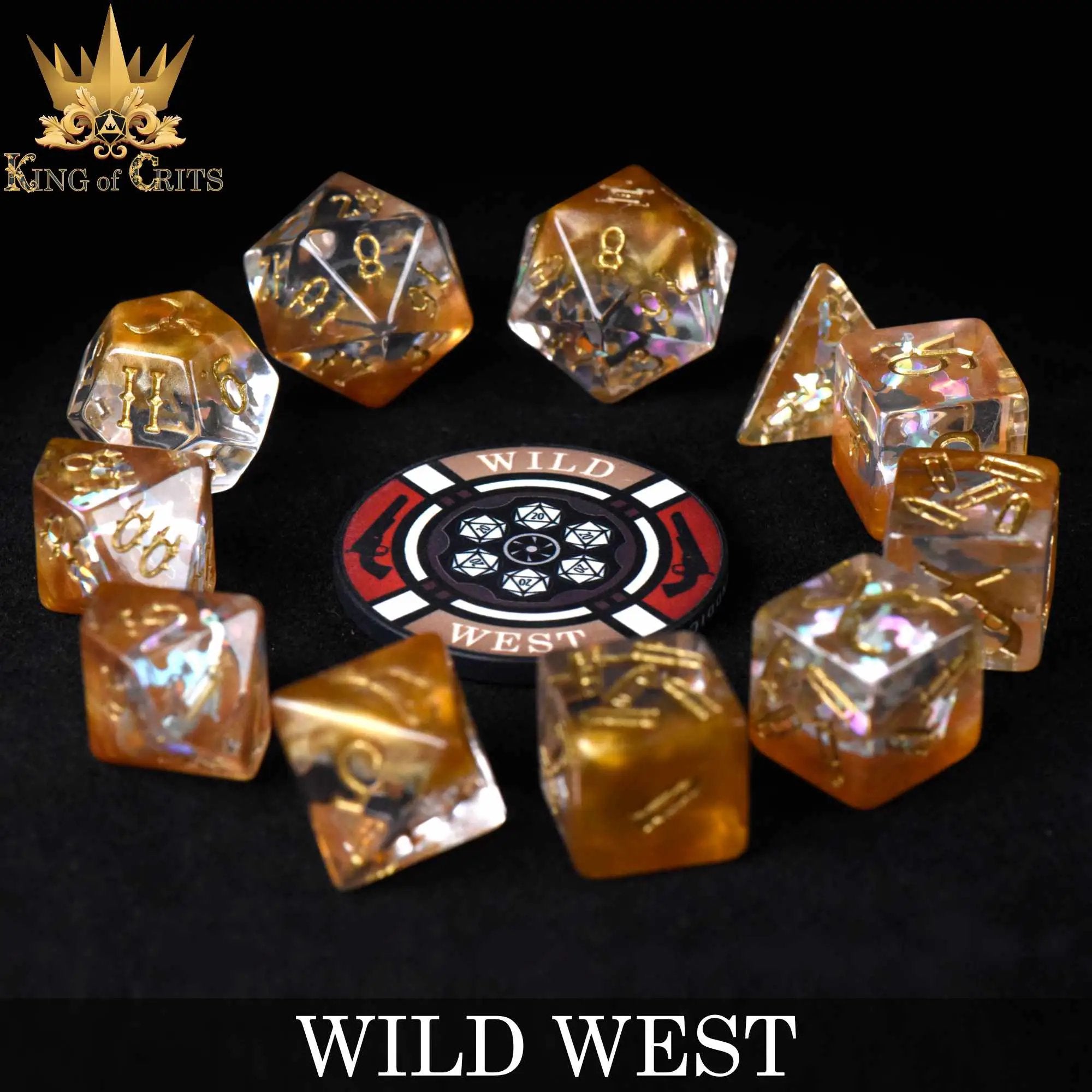Wild West 11 Dice Set by DNDDICE.COM
