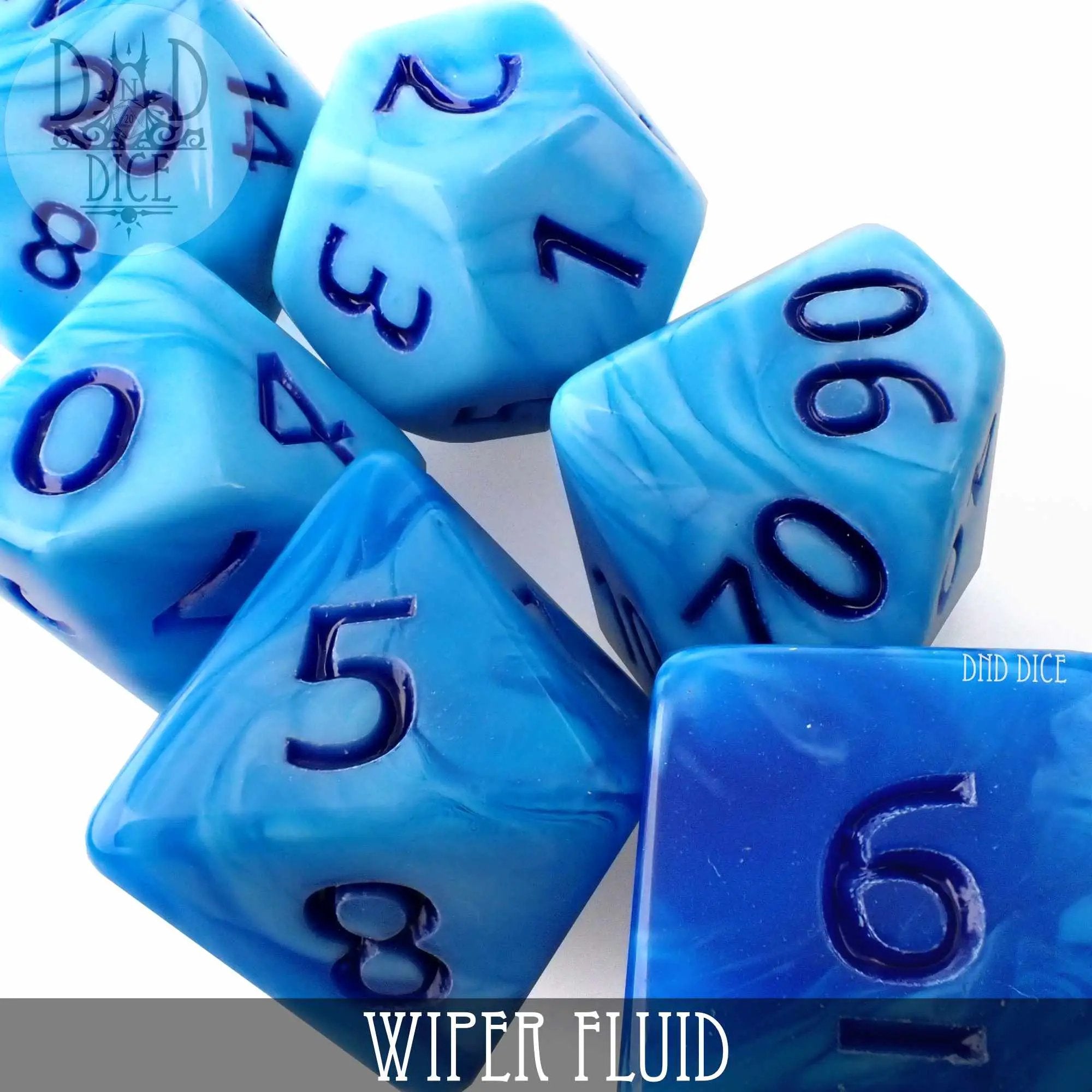 Wiper Fluid Dice Set by DNDDICE.COM