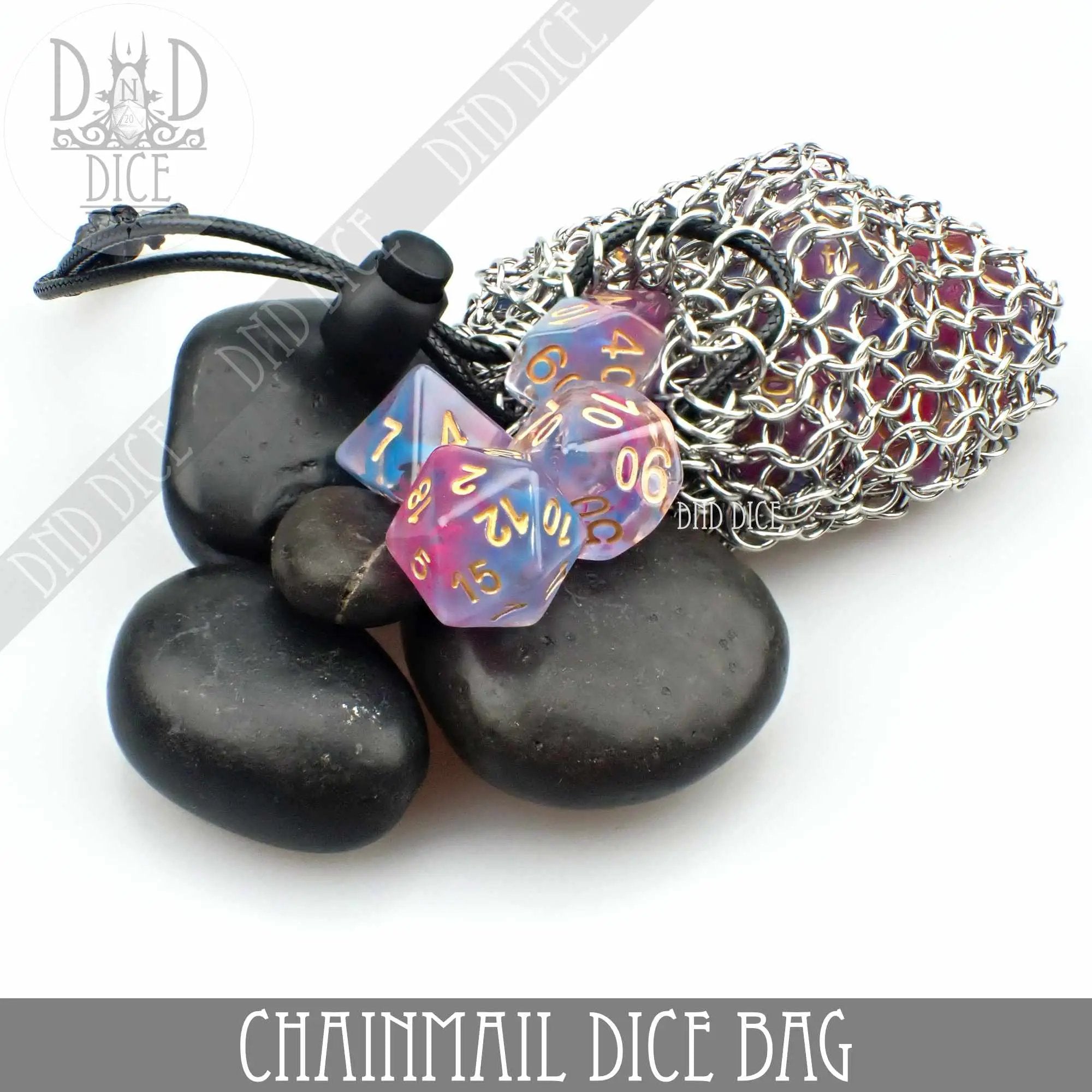 Chainmail Dice Bag by DNDDICE.COM