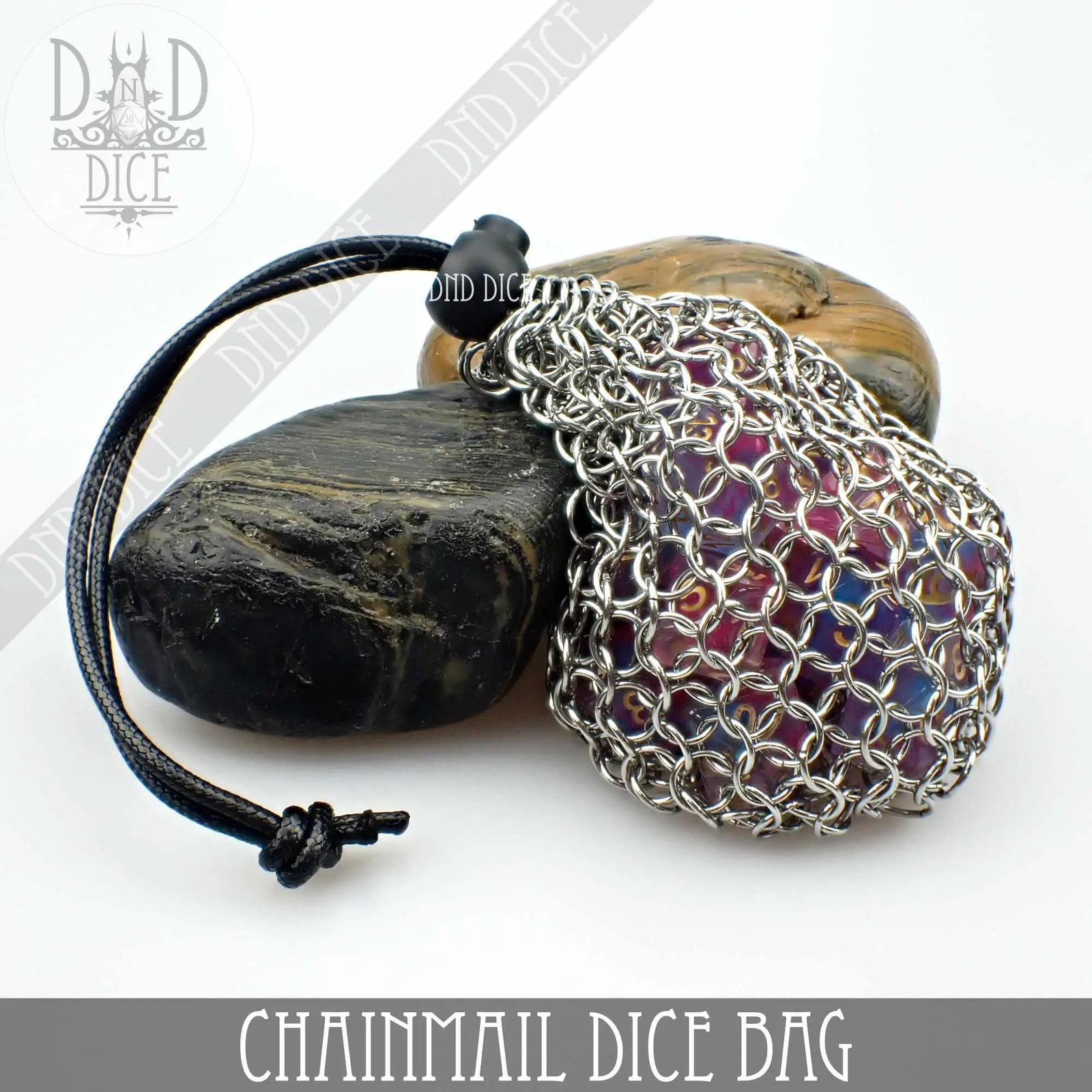 Chainmail Dice Bag by DNDDICE.COM