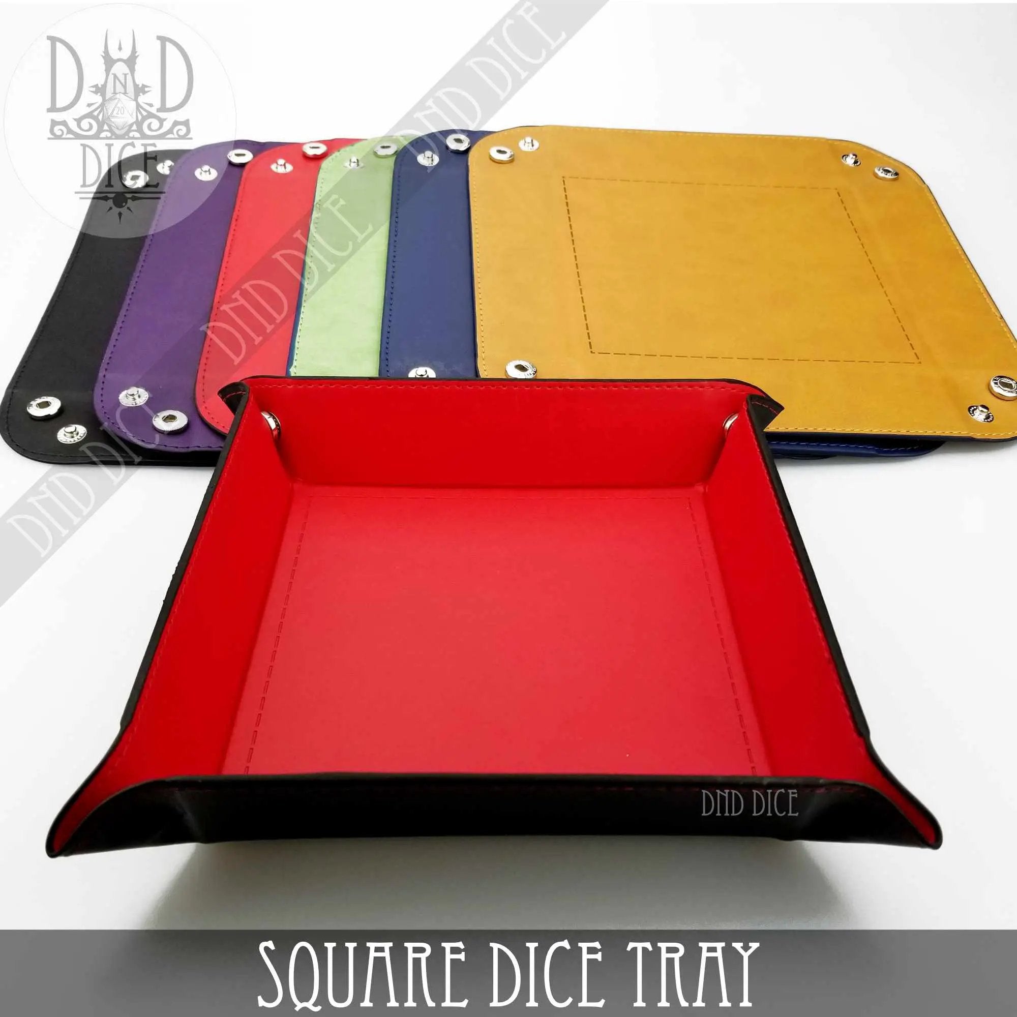 Square Dice Tray (6 Colors) by DNDDICE.COM