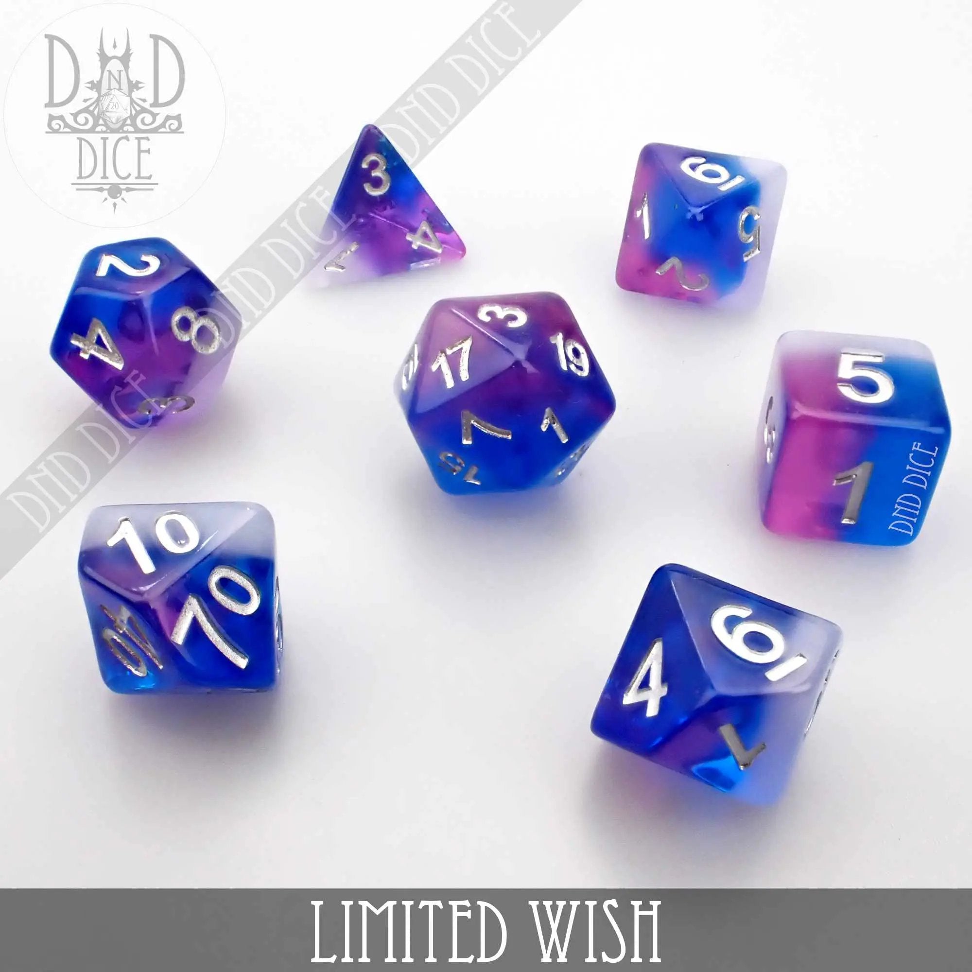 Limited Wish Dice Set by DNDDICE.COM
