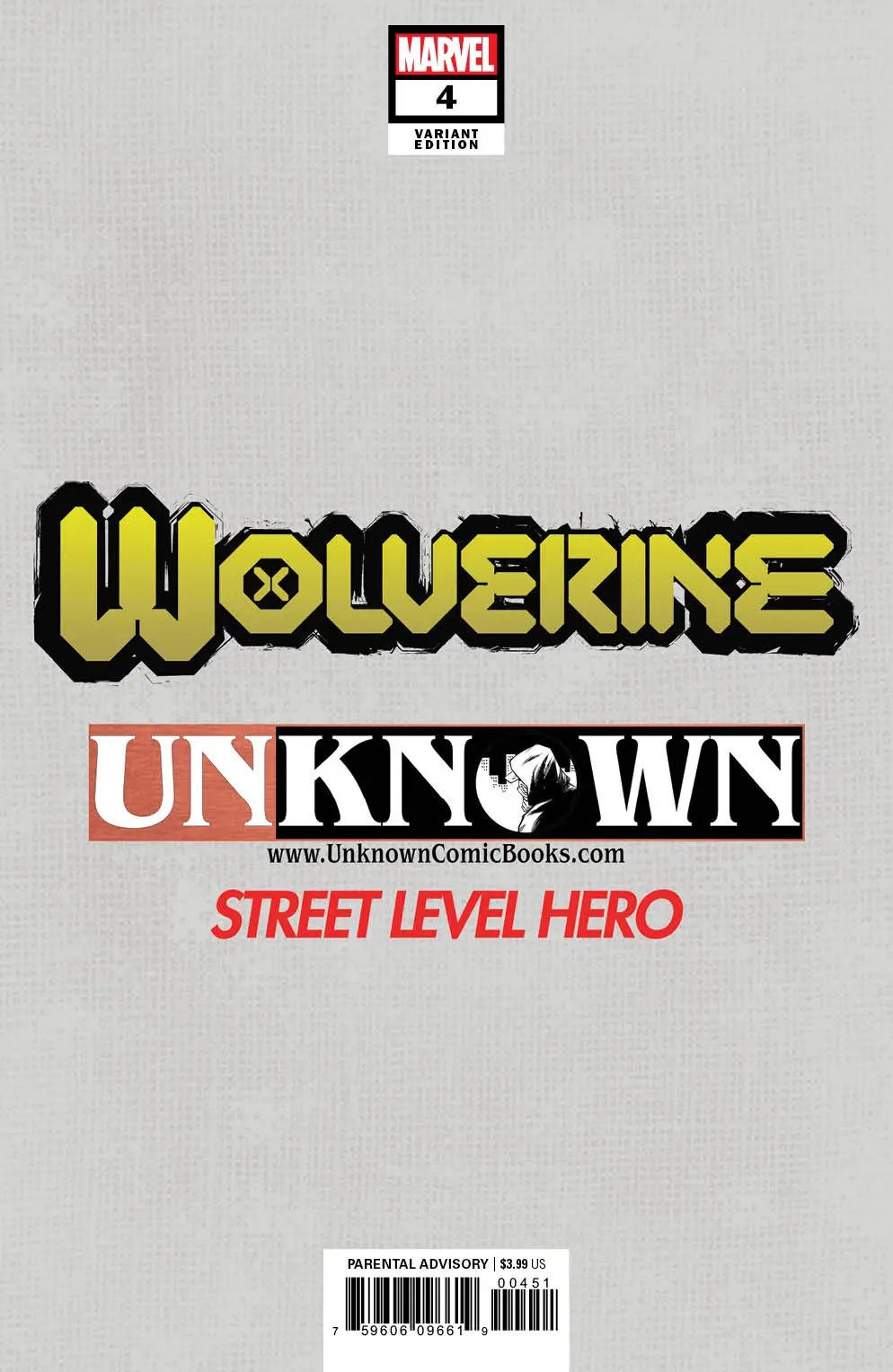 Wolverine #4 Unknown Comics Jay Anacleto Exclusive Secret Virgin Var (08/19/2020) by Unknown Comic Books