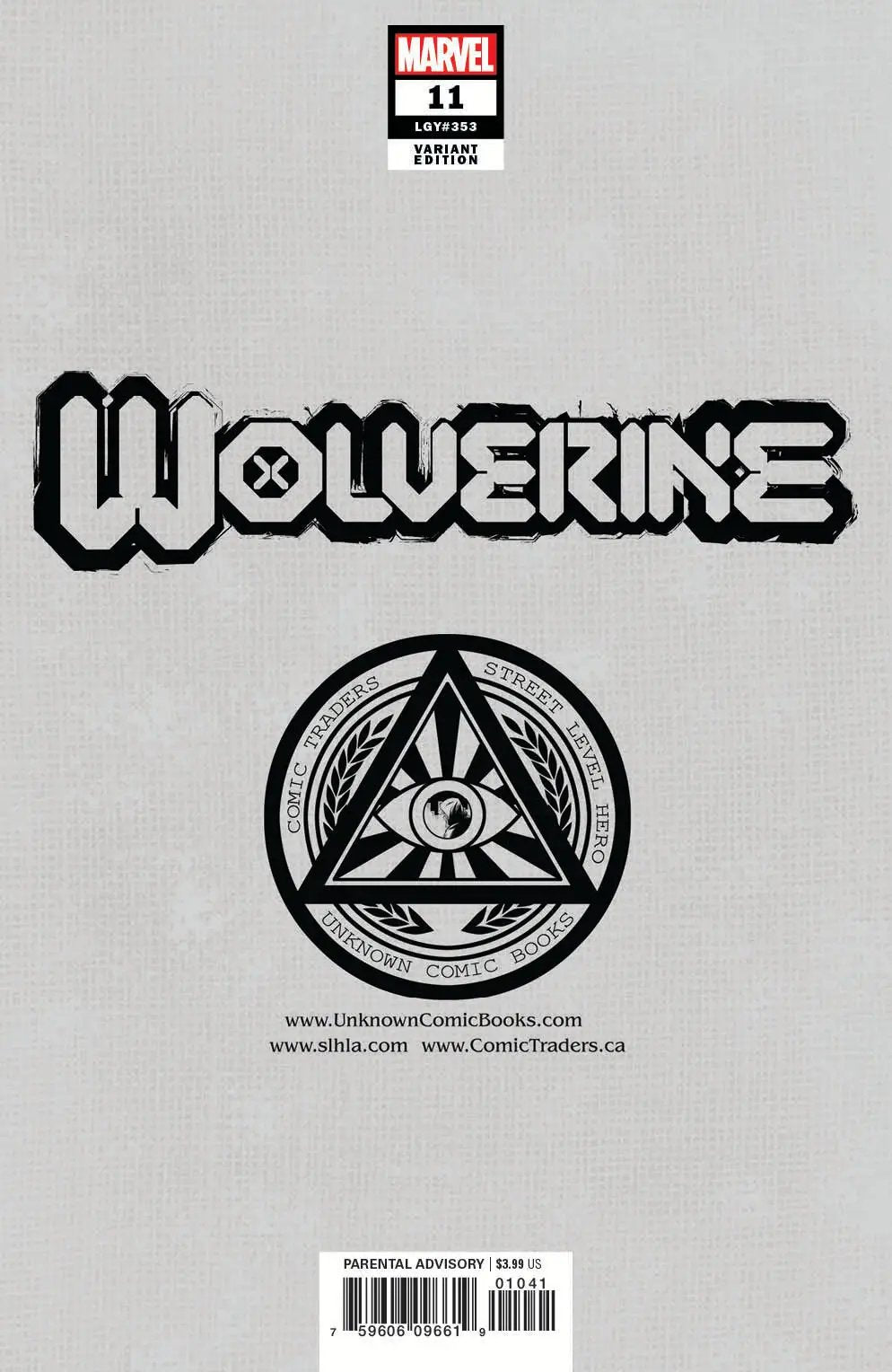 Wolverine #11 Unknown Comics Dave Rapoza Exclusive Virgin Var (04/14/2021) by Unknown Comic Books