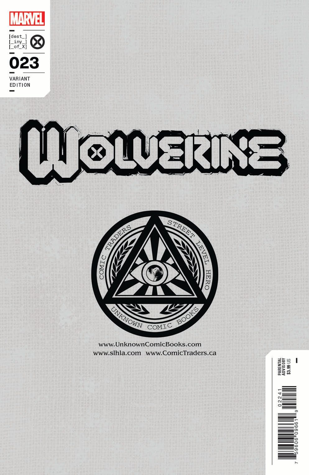 Wolverine #23 Unknown Comics Scott Williams Exclusive Virgin Icon Var (07/13/2022) by Unknown Comic Books