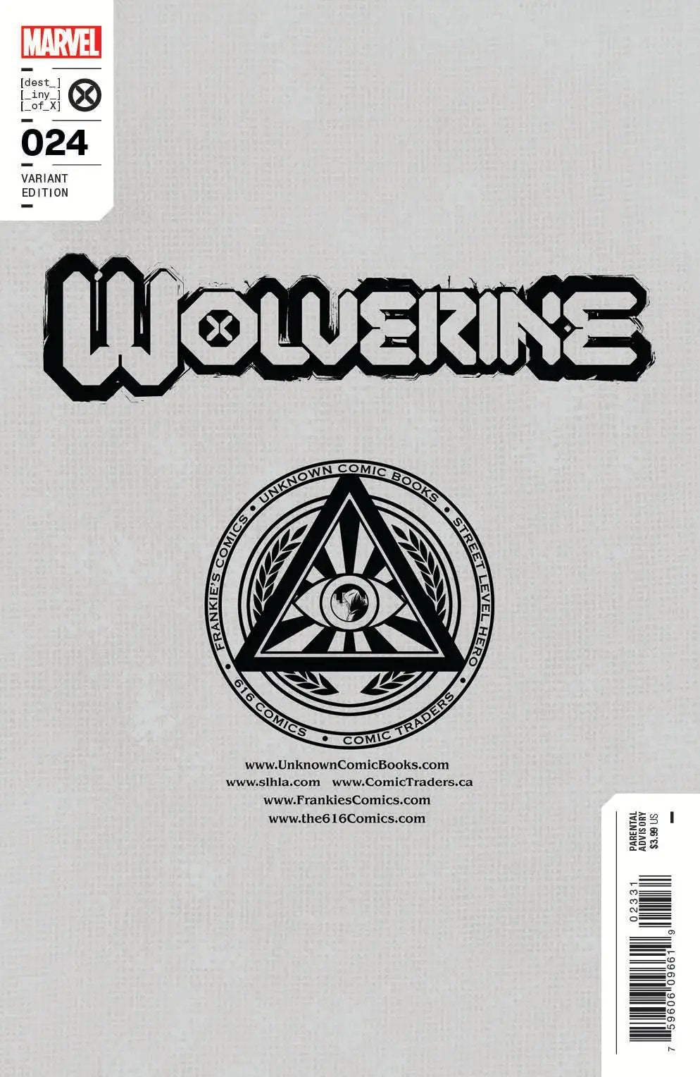 Wolverine #24 Unknown Comics Tony Daniel Exclusive Var (09/07/2022) by Unknown Comic Books