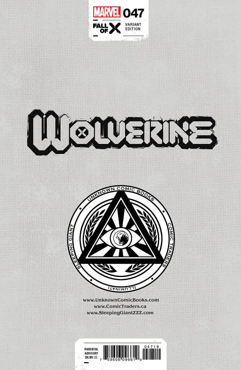 Wolverine #47 Unknown Comics Mico Suayan Exclusive Virgin Var (04/10/2024) by Unknown Comic Books