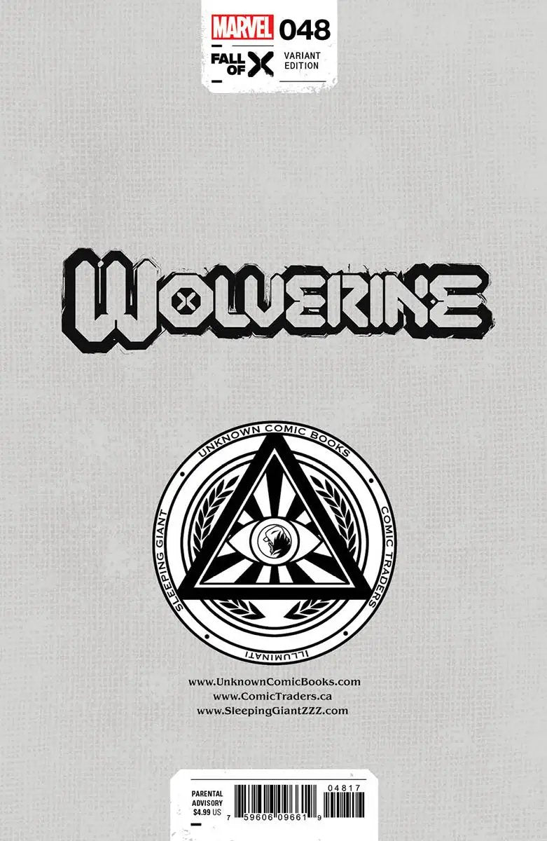 Wolverine #48 Unknown Comics Marco Mastrazzo Exclusive Var (04/24/2024) by Unknown Comic Books