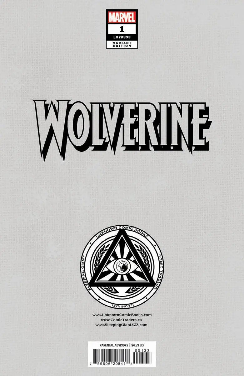 Wolverine #1 Unknown Comics Dell’Otto Exclusive Var (09/11/2024) by Unknown Comic Books