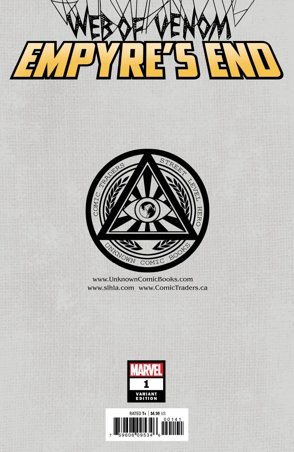 Web Of Venom Empyres End #1 Unknown Comics Ken Lashley Exclusive Var (10/14/2020) (11/04/2020) by Unknown Comic Books