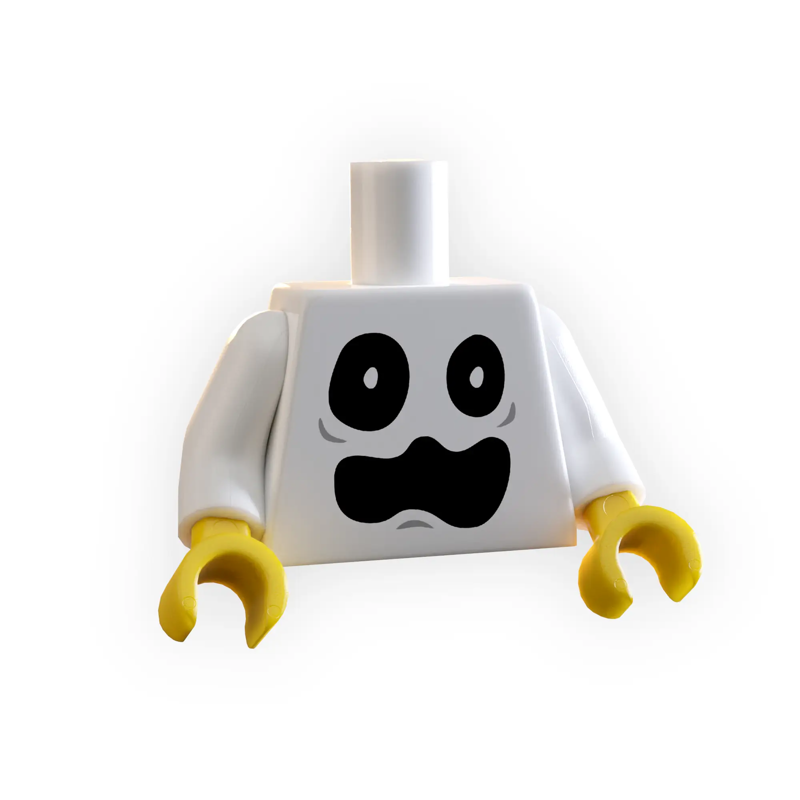 Halloween Ghost Face Minifig Torso by B3 Customs