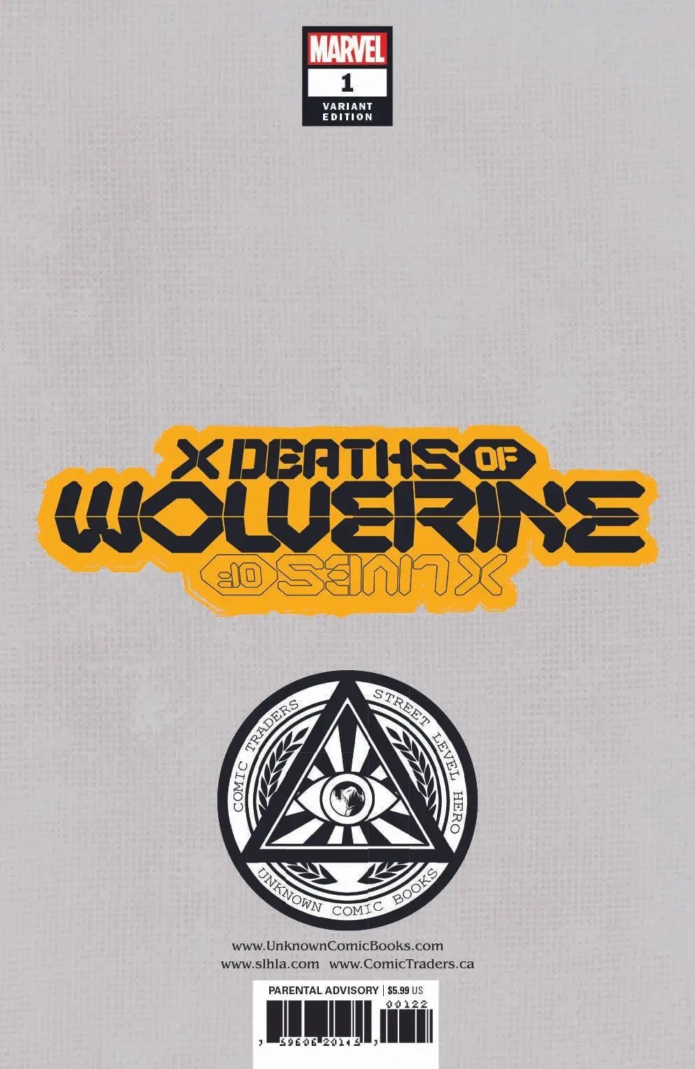 X Deaths Of Wolverine 1 Unknown Comics Tyler Kirkham Exclusive Var (01/26/2022) by Unknown Comic Books