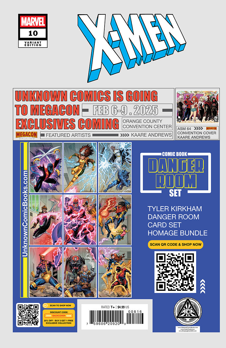 X-Men #10 Unknown Comics Kaare Andrews Exclusive Var (01/29/2025) by Unknown Comic Books