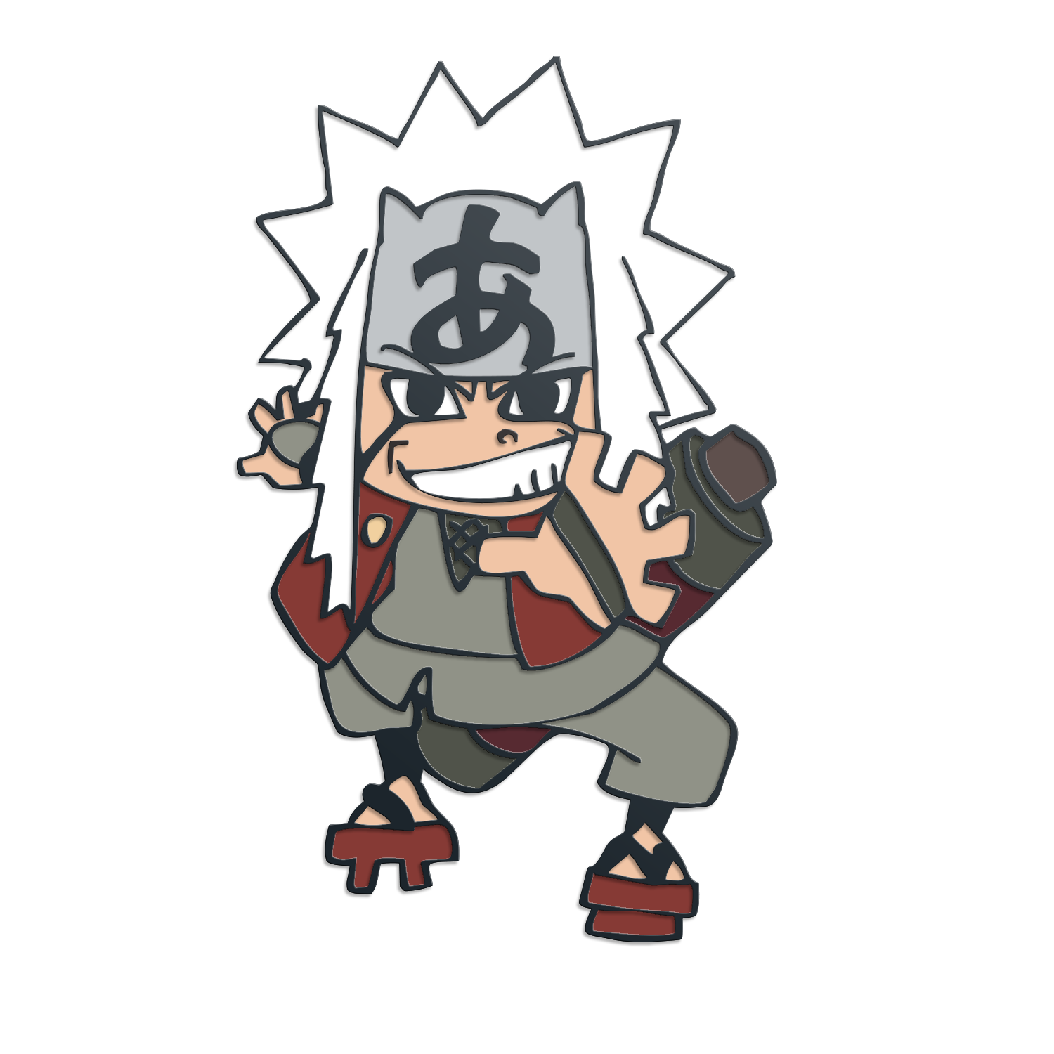 Naruto Shippuden: Jiraiya Pin by THE MIGHTY HOBBY SHOP