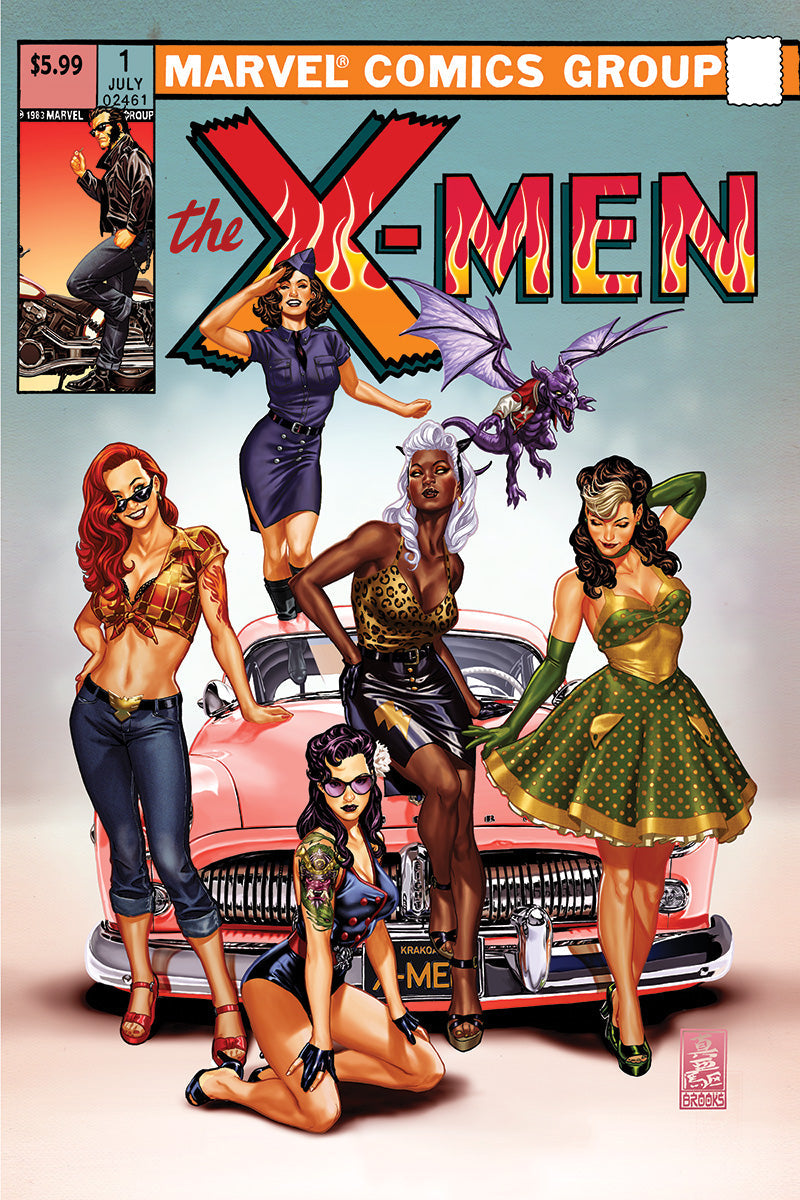 X-MEN #1 MARK BROOKS CVR A FIRE SDCC 2024 EXCLUSIVE VAR (07/24/2024) by Unknown Comic Books