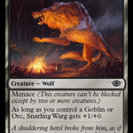 Snarling Warg (LTR-109) - The Lord of the Rings: Tales of Middle-earth