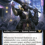 Ironsoul Enforcer (NEC-041) - Neon Dynasty Commander: (Extended Art)