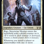 Rigo, Streetwise Mentor (PRE-215S) - Streets of New Capenna Promos Foil