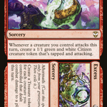 Indulge // Excess (PPSNC-046) - New Capenna Commander Promos Foil