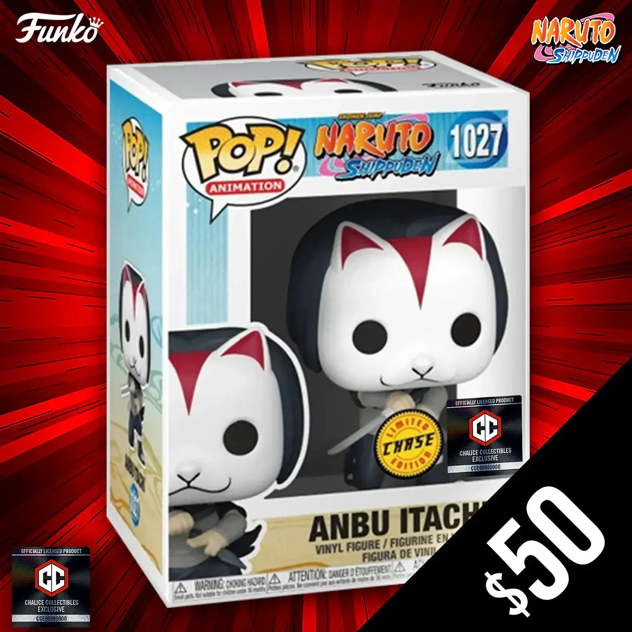 Funko Pop! Chalice Exclusive: Naruto: Anbu Itachi #1027 (CHASE) by THE MIGHTY HOBBY SHOP