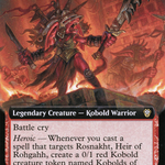 Rosnakht, Heir of Rohgahh (DMC-075) - Dominaria United Commander: (Extended Art)
