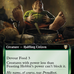 Feasting Hobbit (LTC-120) - Tales of Middle-earth Commander: (Extended Art)