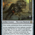 Argentum Masticore (PPONE-222) - Phyrexia: All Will Be One Promos
