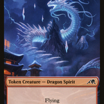 Dragon Spirit (NEO-007) - Kamigawa: Neon Dynasty Tokens