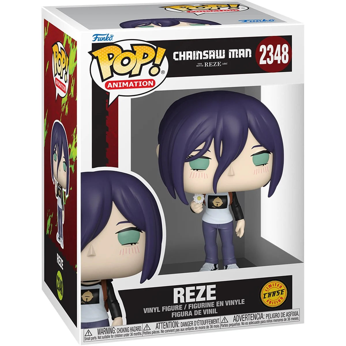 Funko Pop! Chainsaw Man Reze #2348 CHASE Variant Movie Vinyl Figure NIB