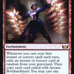 Arcane Bombardment (PRE-101) - Streets of New Capenna Promos Foil