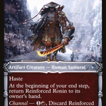 Reinforced Ronin (NEO-323) - Kamigawa: Neon Dynasty: (Showcase)