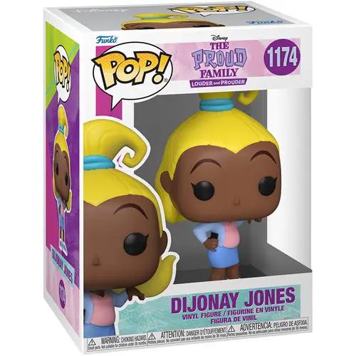 POP! Disney Proud Family Dijonay figure from THE MIGHTY HOBBY SHOP, featuring character with colorful outfit and animated style.