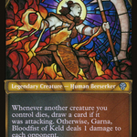 Garna, Bloodfist of Keld (DMU-340) - Dominaria United: (Showcase) Foil