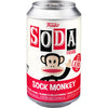 Vinyl SODA Paul Frank Sock Monkey collectible figure by THE MIGHTY HOBBY SHOP, detailed cartoon-style toy with vibrant colors.