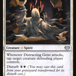Distracting Geist // Clever Distraction (VOW-009) - Innistrad: Crimson Vow: (Double Faced Transform)