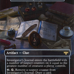 Investigator's Journal (VOW-345) - Innistrad: Crimson Vow / Harker's Journal (Borderless)