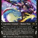 Tatsunari, Toad Rider (NEO-345) - Kamigawa: Neon Dynasty: (Showcase)
