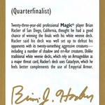 Brian Hacker Bio (WCD-) - World Championship Decks 1998
