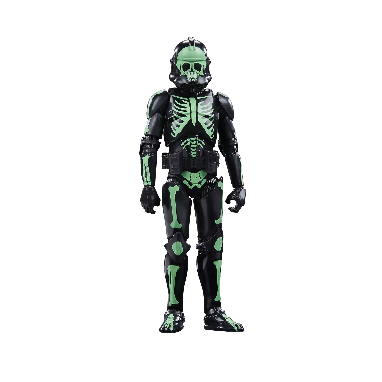 Star Wars The Black Series Clone Trooper Halloween Edition action figure, detailed collectible toy with costume-inspired design.