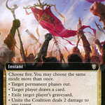 Unite the Coalition (DMC-091) - Dominaria United Commander: (Extended Art)