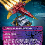 Cyclonus, the Saboteur // Cyclonus, Cybertronian Fighter (BOT-023) - Transformers: (convertdfc, shatteredglass) (Borderless)