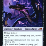 Junji, the Midnight Sky (PRE-102S) - Kamigawa: Neon Dynasty Promos Foil