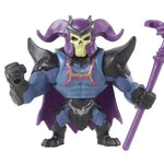 Skele-God Eternia Minis figure from Masters of the Universe Revelation, detailed action figure with skeletal design and vibrant colors.