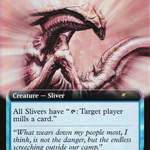 Screeching Sliver (SLD-622) - Secret Lair Drop: (Extended Art) Foil