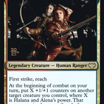 Halana and Alena, Partners (PRE-239) - Innistrad: Crimson Vow Promos Foil